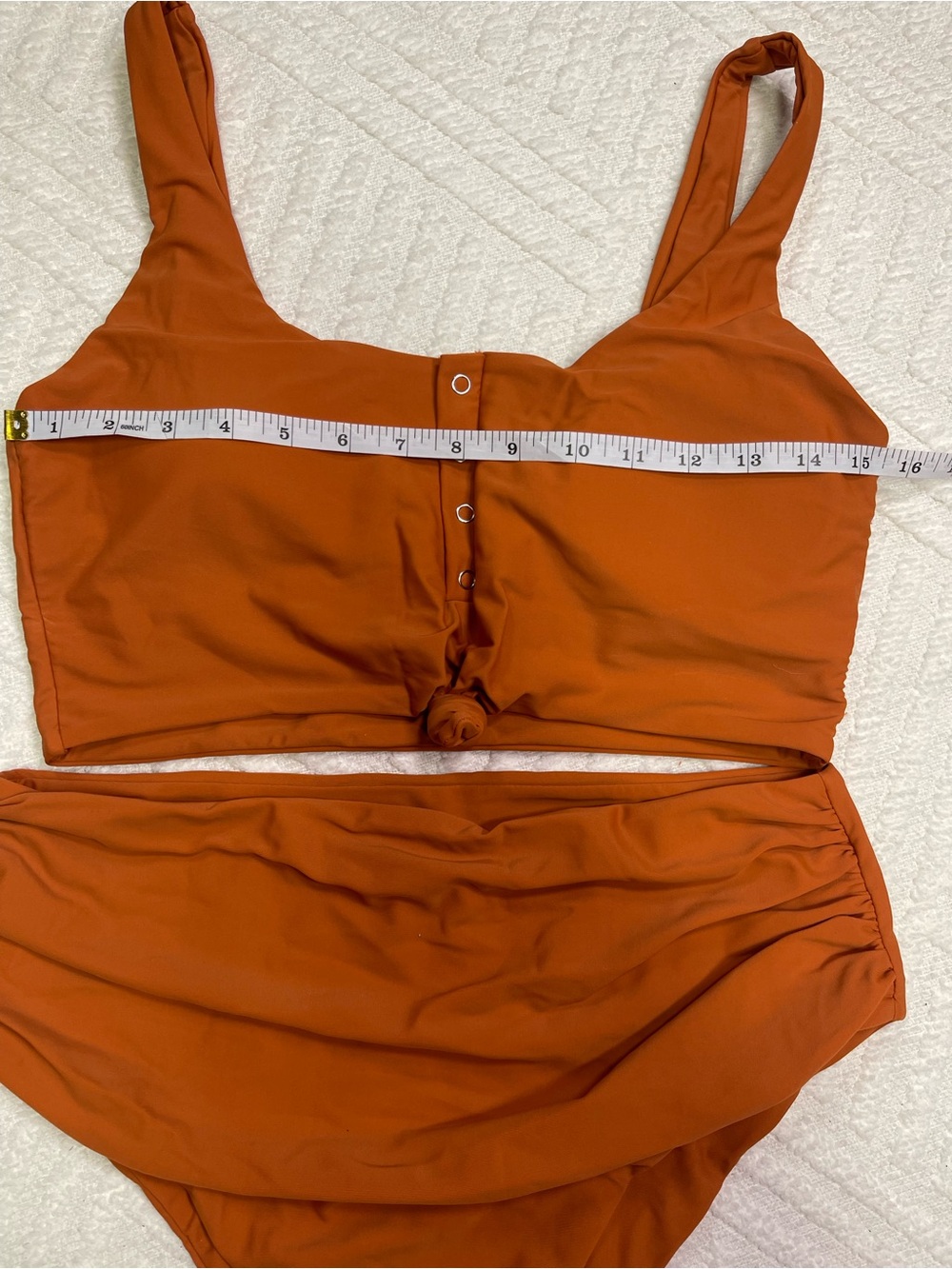 Zaful Orange High-Waist Bikini Set Size XL - Picture 7 of 11